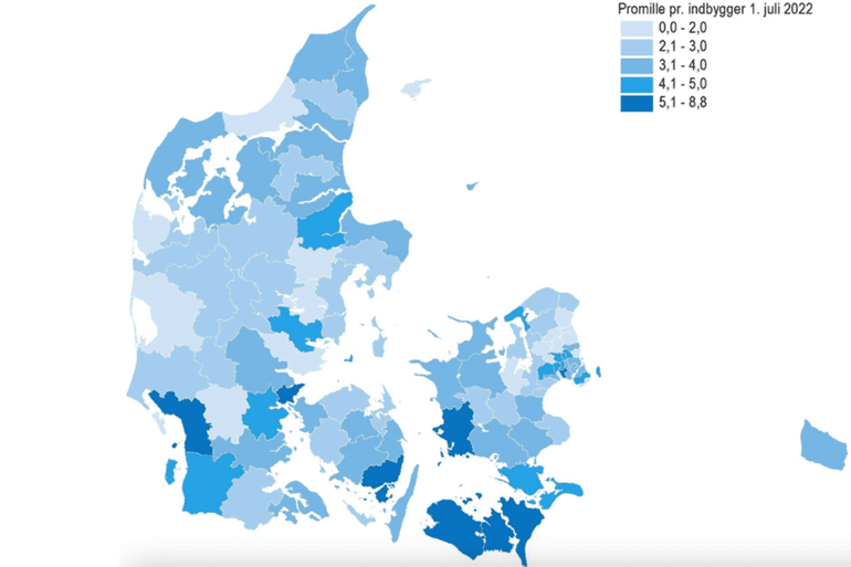 Lolland, Slagelse og Fredericia har forholdsvis flest i misbrugsbehandling